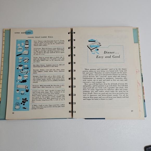 Betty Crocker's Good and Easy Cookbook 1st Edition 7th Printing Vintage 1958 HC - Picture 4 of 7